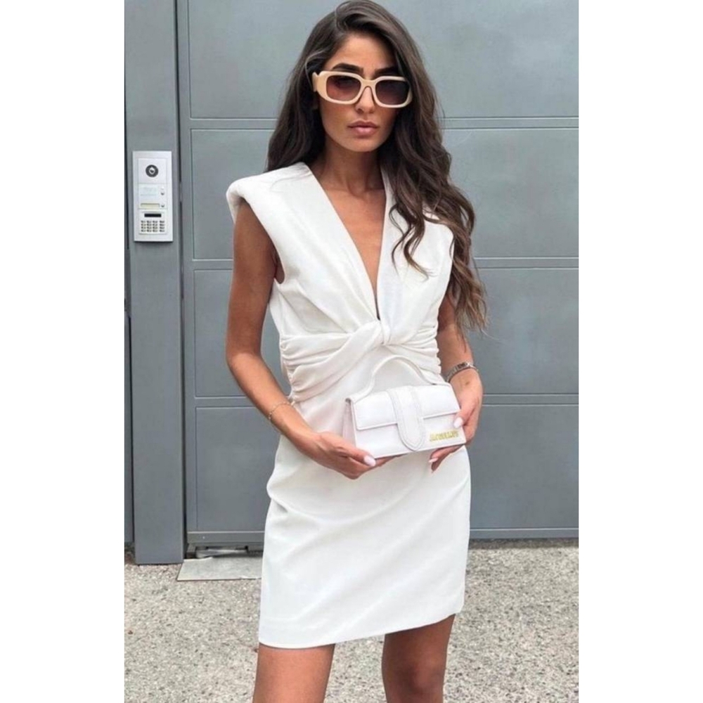 Zara white mini dress